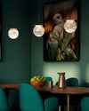 WOMO Alabaster Globe Disc Pendant Light-WM2921 thumbnail