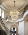 WOMO Oversized Gold Crystal Chandelier-WM2379 thumbnail