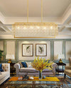 WOMO Textured Glass Linear Chandelier-WM2620 thumbnail