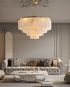 WOMO Tiered Round Alabaster Chandelier-WM2853 thumbnail