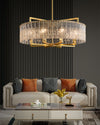 WOMO Textured Glass Round Chandelier-WM2619 thumbnail