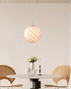 WOMO Swirl Glass Globe Pendant Light-WM2613 thumbnail