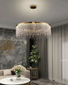 WOMO Rectangular Crystal Fringe Chandelier-WM2349 thumbnail