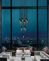 WOMO Cylinder Smoked Glass Chandelier-WM2771 thumbnail