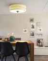 WOMO Round Cream Glass Flush Mount Ceiling Light-WM1132 thumbnail
