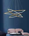 WOMO Tiered Hexagon Led Chandelier-WM2463 thumbnail