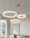 WOMO 3 Rings Alabaster Chandelier-WM2857 thumbnail