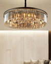 WOMO Smoked Crystal Round Chandelier-WM2919 thumbnail