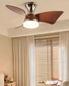 WOMO Small Silver Low Profile Ceiling Fan Lamp - WM5150 thumbnail