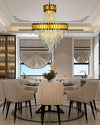 WOMO Tiered Gold Crystal Chandelier-WM2745 thumbnail