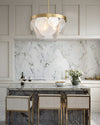 WOMO Round Textured/Seeded Glass Chandelier-WM2741 thumbnail