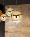 WOMO Gold Chrome Globe Pendant Light-WM2691 thumbnail