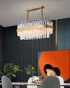 WOMO Gold Rectangular Crystal Chandelier-WM2548 thumbnail
