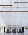 WOMO Walnut Linear Led Pendant Light-WM2520 thumbnail