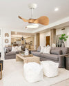 WOMO Small Ceiling Fan Lamp-WM5093 thumbnail