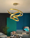 WOMO Gold Tiered Ring Chandelier-WM2916 thumbnail