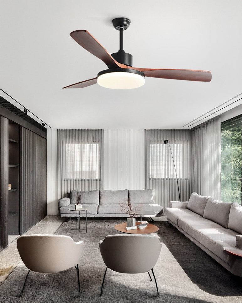 WOMO 42" Wood-look Ceiling Fan Lamp - WM5154