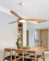 WOMO Large Wood Ceiling Fan with Light - WM5161 thumbnail