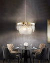 WOMO Round Textured/Seeded Glass Chandelier-WM2741 thumbnail