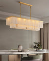 WOMO Rectangular Alabaster Chandelier-WM2854 thumbnail