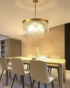 WOMO Round Textured/Seeded Glass Chandelier-WM2741 thumbnail