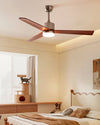 WOMO Silver and Walnut Ceiling Fan Lamp - WM5149 thumbnail