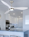 WOMO Coastal White Large Ceiling Fan Lamp-WM5055 thumbnail