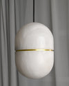 WOMO Alabaster Globe Pendant Light-WM2904 thumbnail