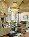 WOMO Tiered Gold Crystal Chandelier-WM2745 thumbnail