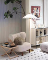 WOMO Rattan Fabric Cone Floor Lamp-WM7095 thumbnail