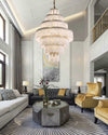 WOMO Giant Tiered Alabaster Foyer Chandelier-WM2926 thumbnail