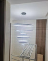 WOMO Black Tiered Circular Led Chandelier-WM2652 thumbnail