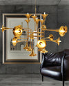 WOMO Gold Trumpet Art Deco Chandelier-WM2614 thumbnail