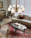 WOMO Fabric Shaded Chandelier-WM2954 thumbnail