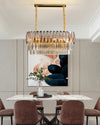 WOMO Tiered Linear Crystal Chandelier-WM2543 thumbnail