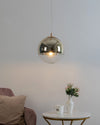 WOMO Gold Chrome Globe Pendant Light-WM2691 thumbnail