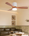 WOMO 3 Wood Blade Hugger Ceiling Fan Lamp-WM5116 thumbnail