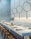 WOMO Staggered Black Ring Pendant Light-WM2609 thumbnail