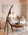 WOMO Flying Saucer Tripod Wood Floor Lamp-WM7136 thumbnail