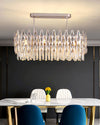 WOMO Rose Gold Linear Crystal Chandelier-WM2546 thumbnail