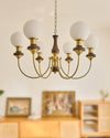 WOMO Swoop Arm Globe Chandelier-WM2378 thumbnail