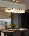 WOMO Gold Alabaster Round Chandelier-WM2394 thumbnail