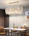 WOMO Rose Gold Linear Crystal Chandelier-WM2546 thumbnail
