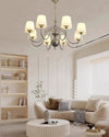 WOMO Glass Shaded Arm Chandelier-WM2946 thumbnail