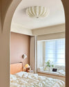 WOMO Pleated Glass Flush Mount Ceiling Light-WM1133 thumbnail