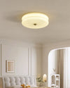 WOMO Round Cream Glass Flush Mount Ceiling Light-WM1132 thumbnail
