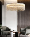WOMO Silver Fringe Round Chandelier-WM2643 thumbnail