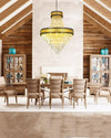 WOMO Tiered Gold Crystal Chandelier-WM2745 thumbnail