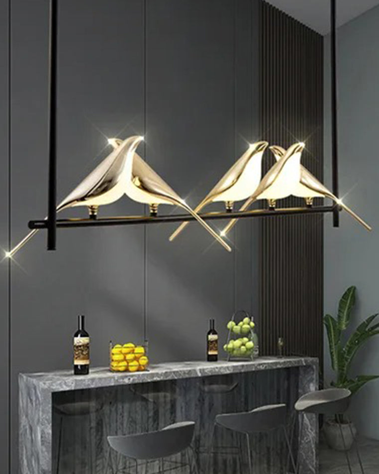 WOMO Gold Bird Branch Chandelier-WM2512c
