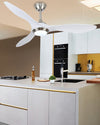WOMO Coastal White Large Ceiling Fan Lamp-WM5055 thumbnail